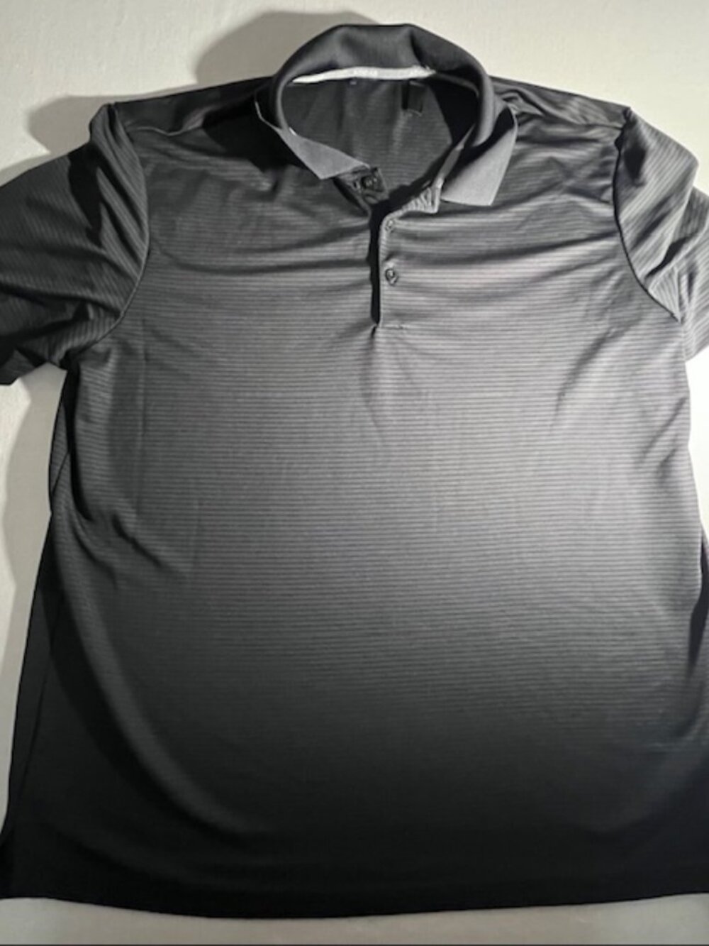 Adidas men's grey golf polo shirt moisture wicking